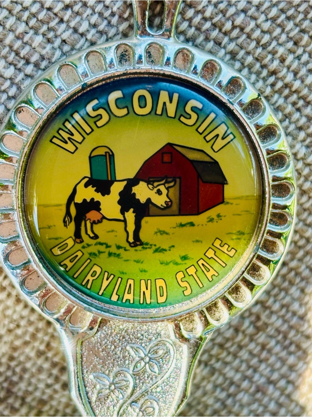 Wisconsin Dairyland State Miniature Bell